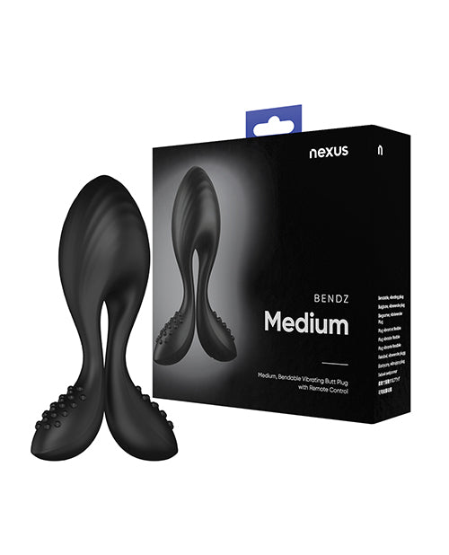 Nexus Bendz Medium Vibrating Silicone Plug, Black