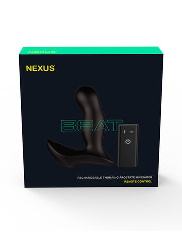 Nexus Beat Rhythmic Thumping Butt Plug with Remote Control, Waterproof