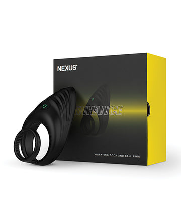 Nexus Enhance Vibrating Cock & Ball Ring, 6 Modes, USB Rechargeable
