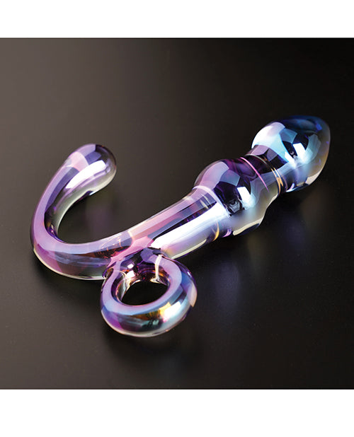 Cristal Orchid Pulse Glass Dildo with Removable Bullet Vibe, Purple