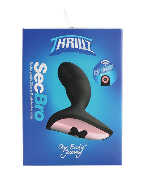 Our Erotic Journey Thrillz Sec Bro Vibrating Silicone Prostate Massager with Remote
