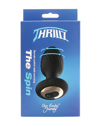 Our Erotic Journey The Spin Rotating Anal Plug with Remote, IPX7 Waterproof