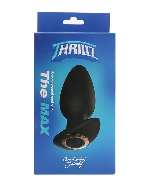 Our Erotic Journey The Max Anal Plug with Remote, 10-Mode Medical-Grade Silicone