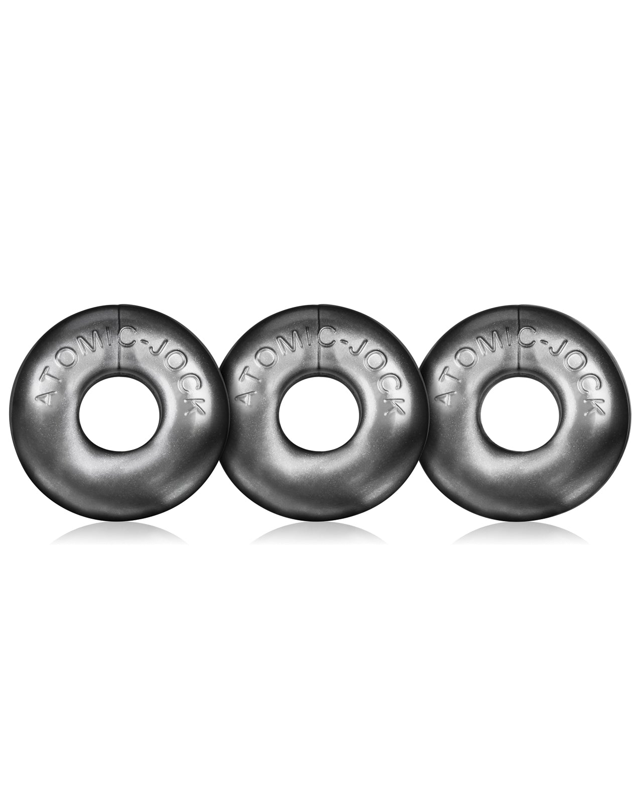 Oxballs OX-1324-STL Ringer Donut Cockring, 3-Pack, Silver TPR