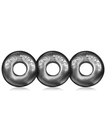 Oxballs OX-1324-STL Ringer Donut Cockring, 3-Pack, Silver TPR