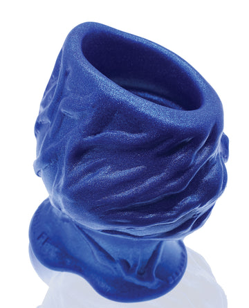 Oxballs OX-1918-BLMPH Pighole Squeal FF Hollow Plug, Blue Silicone