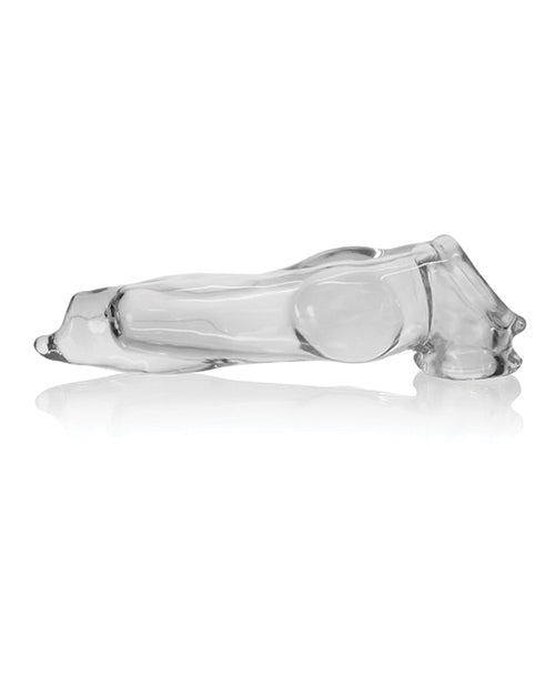 Oxballs Fido Beast Cock Sheath, Clear – Flexible TPR with Adjustable Fit