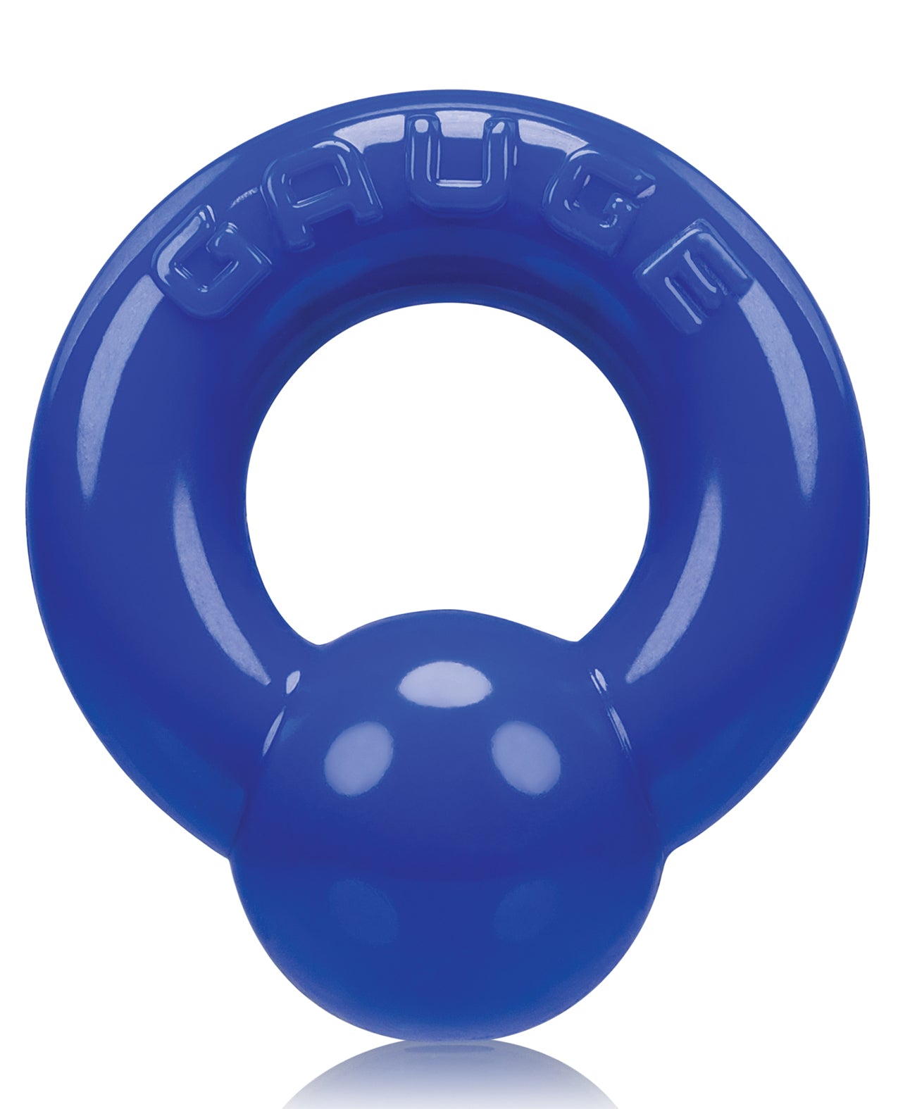 Oxballs OX-3023-PB Gauge Cockring, Blue TPR Pressure Ball