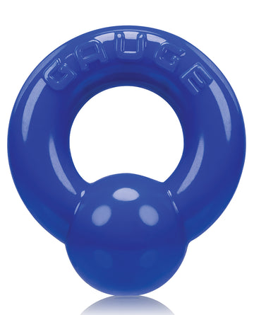 Oxballs OX-3023-PB Gauge Cockring, Blue TPR Pressure Ball