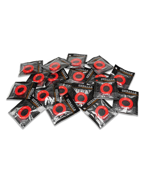 Oxballs OX-3030-RED-20PK Cockring, Red TPR