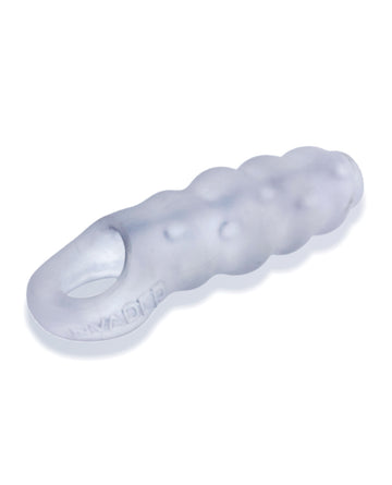 Oxballs and Hunky Junk OX-3045-CLIC Invader Cocksheath, Clear Silicone/TPR Blend