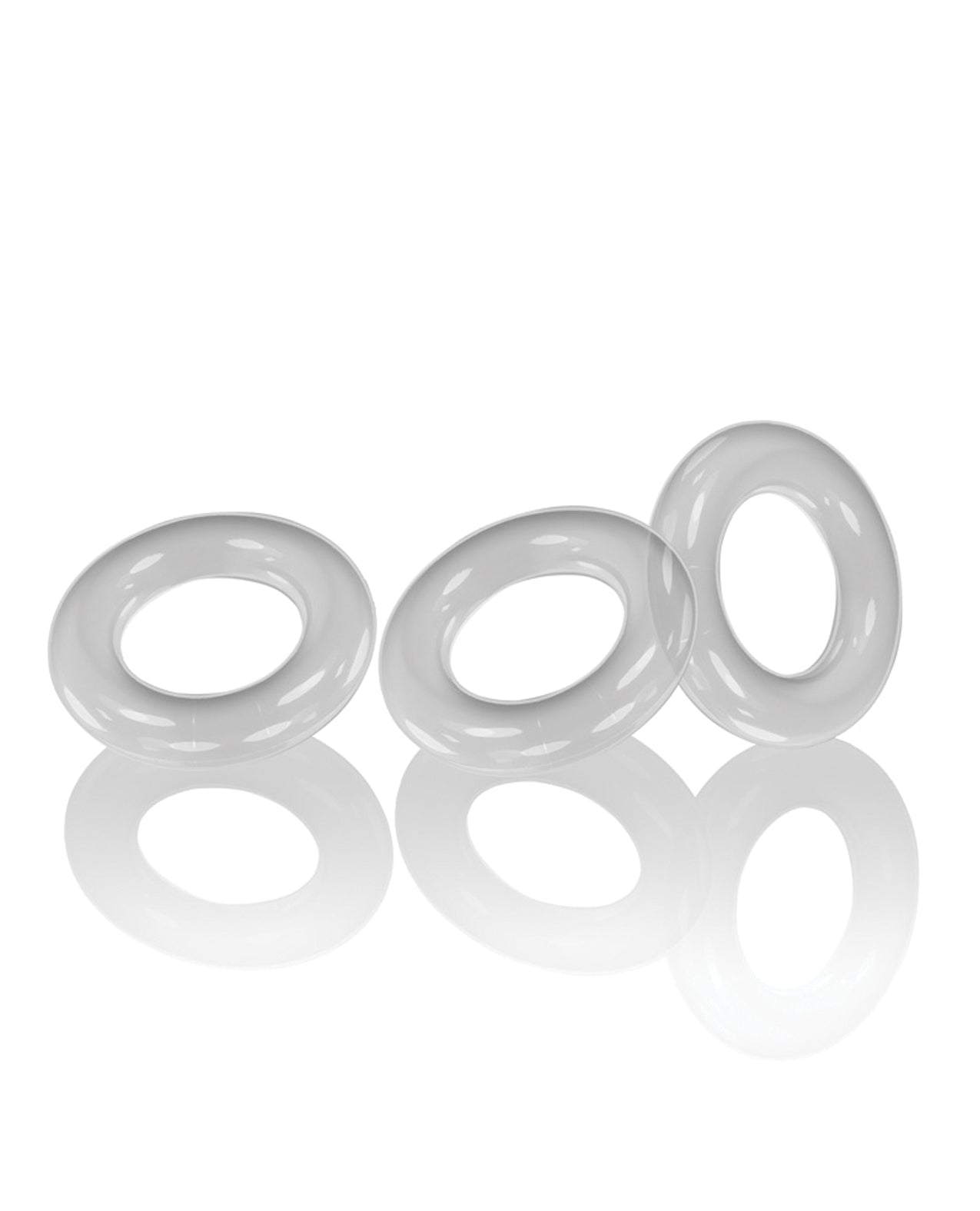 Oxballs OX-3047-CLR Willy Rings Cockrings, Clear, Pack of 3