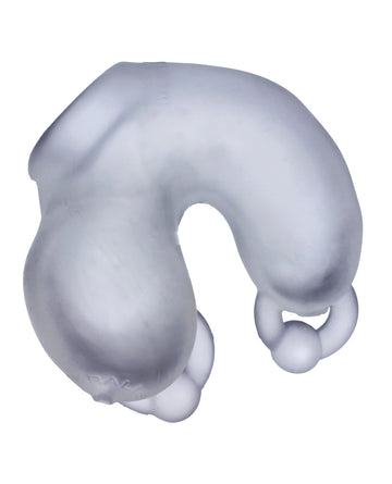 Oxballs OX-3049-CLIC Meatlocker Chastity Device, Clear Silicone/TPR