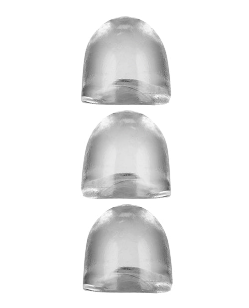 Oxballs OX-3052-CLR Cocksheath Adjustfit Inserts, Clear TPR (3-Pack)