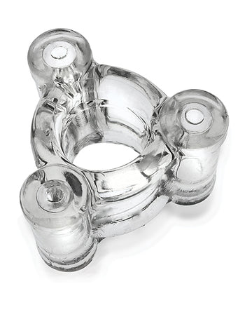 Oxballs OX-3056-CLR Buzz Squeeze Ballstretcher Vibe, Clear, Vibrating