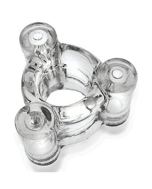 Oxballs and Hunky Junk OX-3057-CLR Heavy Squeeze Ballstretcher, Clear