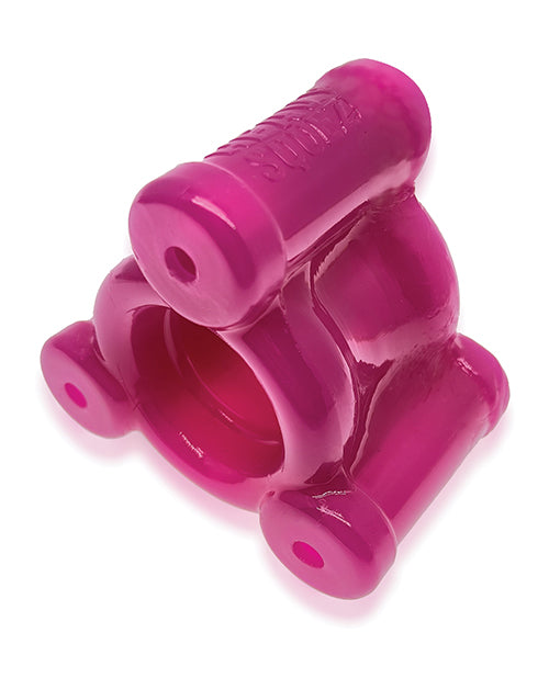 Oxballs OX-3057-HOT Heavy Squeeze Ballstretcher, Hot Pink, Weighted
