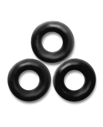 Oxballs OX-3065-BLK Fat Willy 3 Pack Jumbo Cock Rings, Black TPR