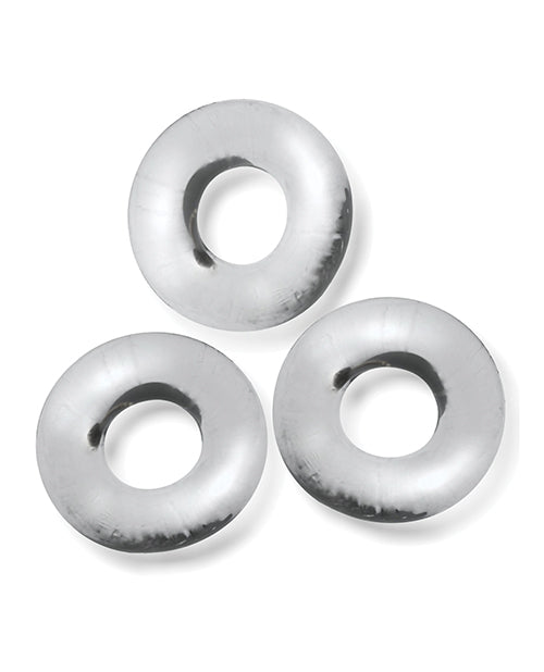 Oxballs and Hunky Junk OX-3065-CLR Fat Willy 3 Pack Jumbo Cock Rings, Clear TPR