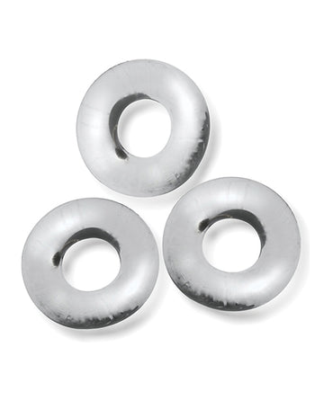 Oxballs and Hunky Junk OX-3065-CLR Fat Willy 3 Pack Jumbo Cock Rings, Clear TPR