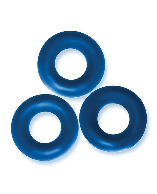 Oxballs OX-3065-SPC Fat Willy 3 Pack Jumbo Cock Rings, Space Blue TPR