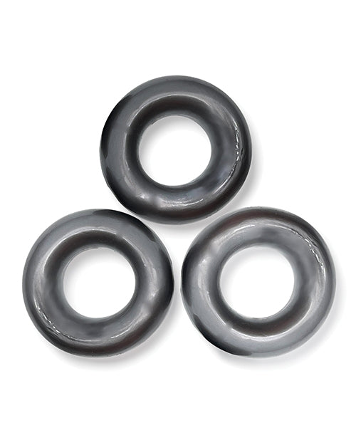 Oxballs OX-3065-STL Fat Willy Jumbo Cock Rings, 3 Pack, TPR, Silver