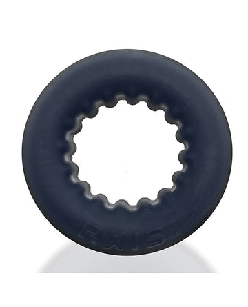 Oxballs OX-3068-BLKICE Axis Rib Griphold Cockring, Black Ice