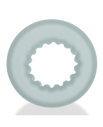 Oxballs OX-3068-CLRICE Axis Rib Griphold Cockring, Clear Ice