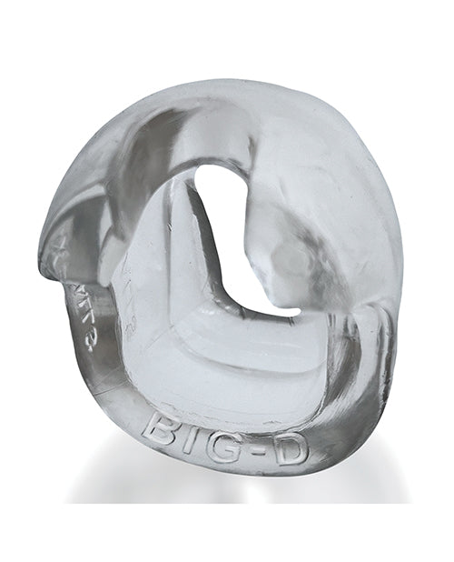 Oxballs OX-3076-CLR Big D Cockring, Clear TPR Oval