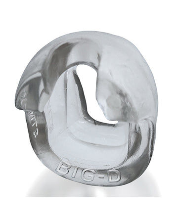 Oxballs OX-3076-CLR Big D Cockring, Clear TPR Oval