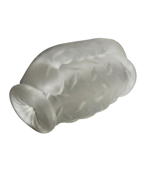 Oxballs OX-3080-CLRICE MasterJack Double Penetration Stroker, Clear Silicone