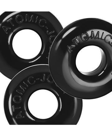 Oxballs OX-3200-BLK Ringer Max 3 Pack Cockrings, Black TPR