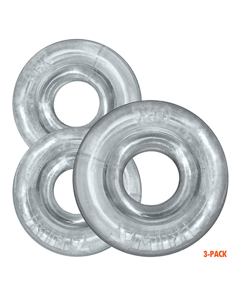 Oxballs OX-3206-CLR Rimringz Multi Size Cock Rings, Triple Pack, TPR