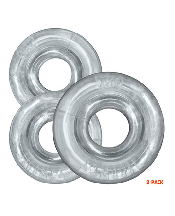 Oxballs OX-3206-CLR Rimringz Multi Size Cock Rings, Triple Pack, TPR