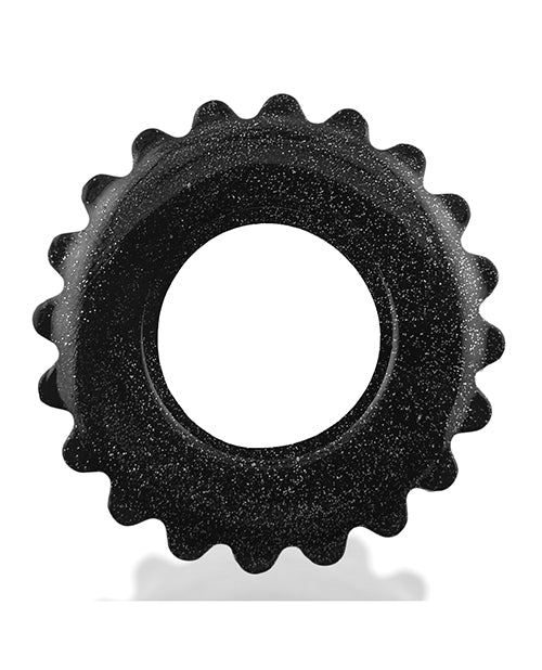Oxballs OX-3207-BKM Plushy Single Ring, Thick, Flexible, Black Mica TPR