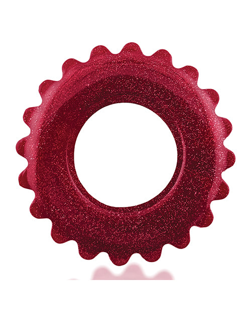 Oxballs and Hunky Junk OX-3207-STO Plushy Single Ring, Cherry Lips Color