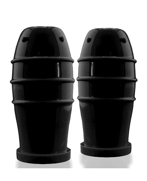 Oxballs OX-3211-BLK Lankyz Silicone Nip Suckers, Black, 3-Inch Depth