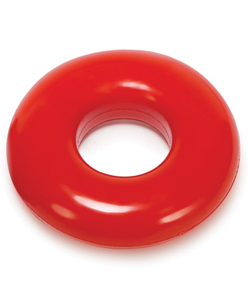 Oxballs AJ-1025-2-RED DO-NUT 2 Cock Ring, Red, FlexTPR
