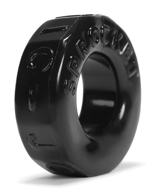 Oxballs AJ-1043-BLK Atomic Jock Sprocket Cockring, Black TPR