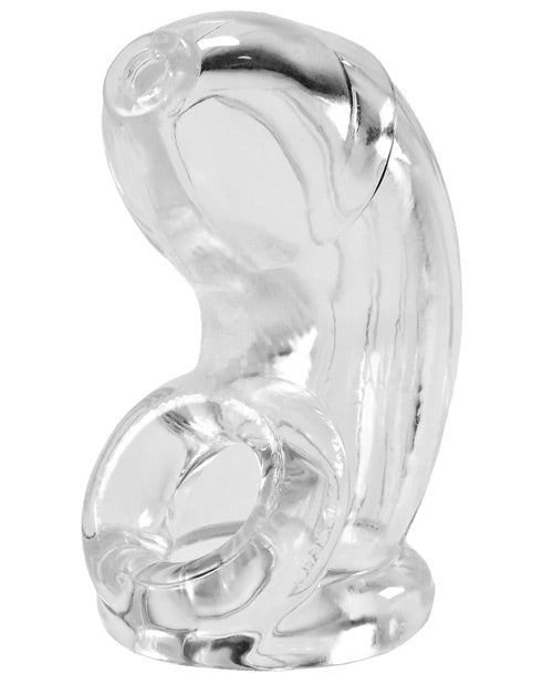 Oxballs AJ1069-CLR Cock Lock Cock Cage, Clear TPR