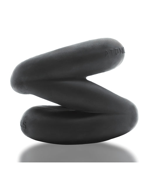 Oxballs Z-Ball Zig Zag Cock Ring & Ball Stretcher, Black