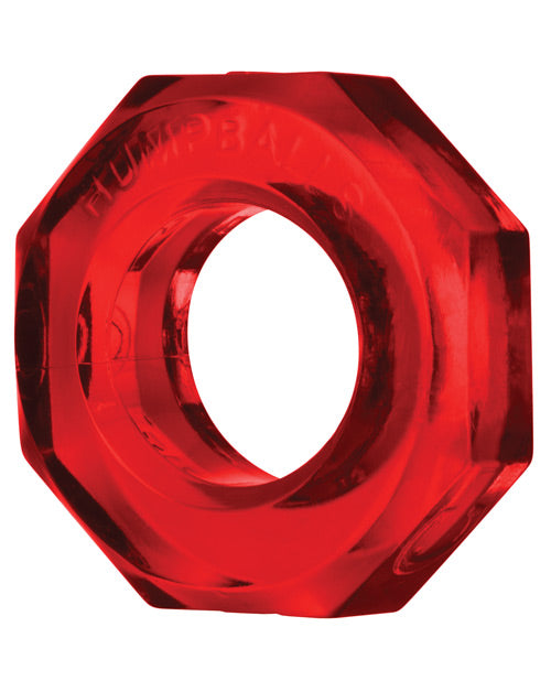 Oxballs Humpballs Cockring, Soft Skinflex-TPR, Ruby