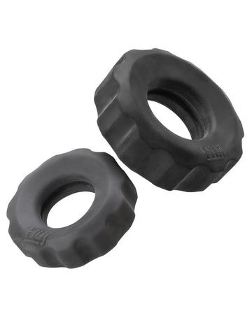 Oxballs and Hunky Junk HUJ-103-TAR/STN COG Double Pack C-Rings, Tar & Stone