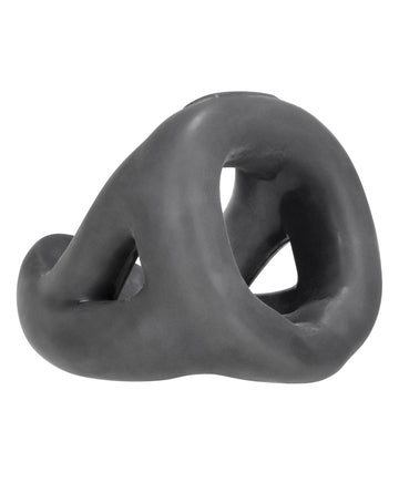 Oxballs and Hunky Junk HUJ-105-STN 3 Ring Teardrop, Grey Silicone Blend