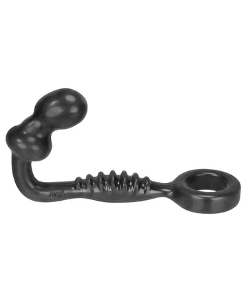 Hunky Junk HUJ-109-TAR RIPPLE Asslock - Black, Silicone/TPR Prostate Plug