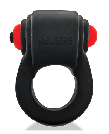 Hunky Junk HUJ-134-TARICE Revring Cock Ring, Silicone/TPR, Black/Red Vibe