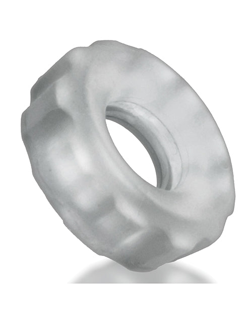 Hunky Junk HUJ-137-CLRICE Super Huj 3 Pack Cockrings, Clear, Silicone/TPR Blend