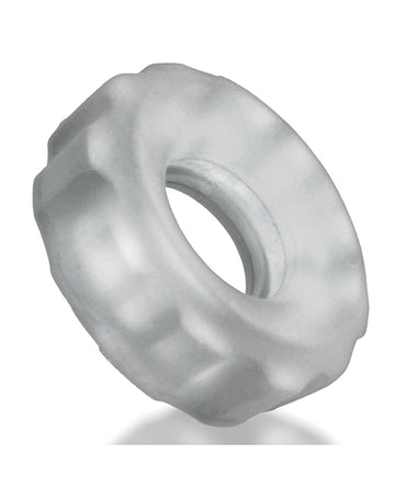 Hunky Junk HUJ-137-CLRICE Super Huj 3 Pack Cockrings, Clear, Silicone/TPR Blend