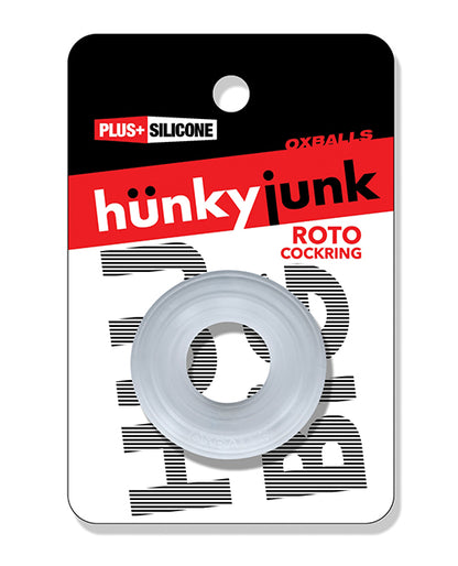 Oxballs and Hunky Junk Roto Cockring, Clear