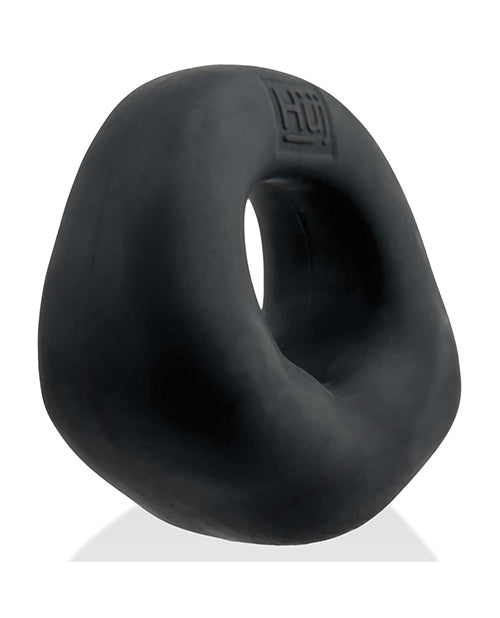 Hunky Junk Fit Bulge Hung-Style Cock Ring, Black Fog